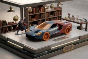 2017 Ford GT and Doctor Strange Diecast Figurine "Avengers" "Marvel" Series "Hollywood Rides" 1/32 by Jada