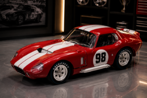 1965 Shelby Cobra Daytona Coupe #98 Red with White Stripes 1/18 by Shelby Collectibles