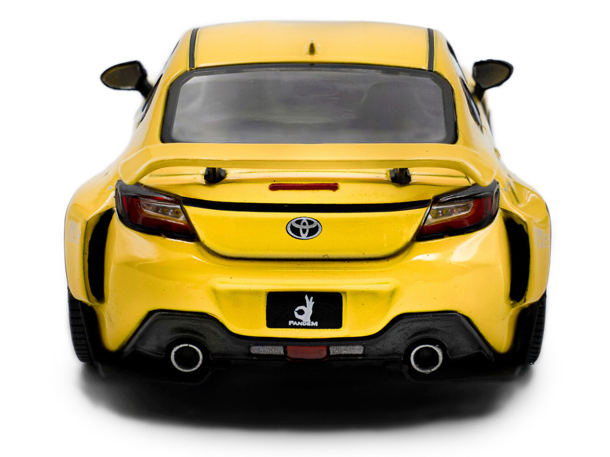 2022 Toyota Pandem GR86 Yellow 1/43 Diecast Model Car by Solido - Image 3
