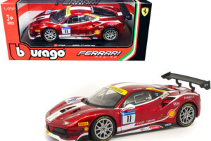 Ferrari 488 Challenge 11 Candy Red With White Stripes Ferrari Racing — 1/24 by Bburago