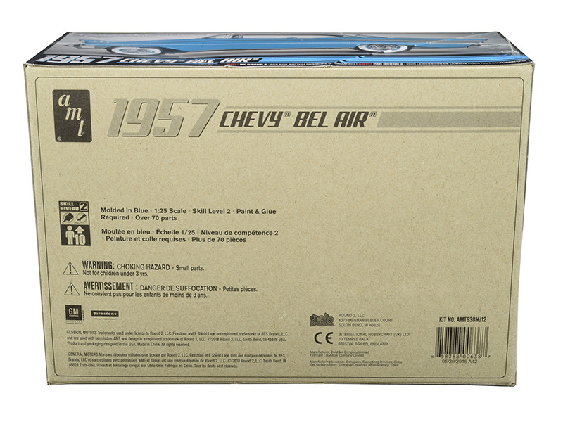 Skill 2 Model Kit 1957 Chevrolet Bel Air — 1/25 by AMT - Image 4