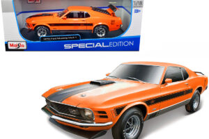 1970 Ford Mustang Mach Twister Special Orange With Black Stripes Special Edition — 1/18 by Maisto