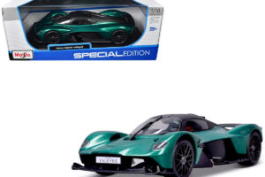 Aston Martin Valkyrie Green Metallic With Matt Black Top Special Edition Series — 1/18 by Maisto