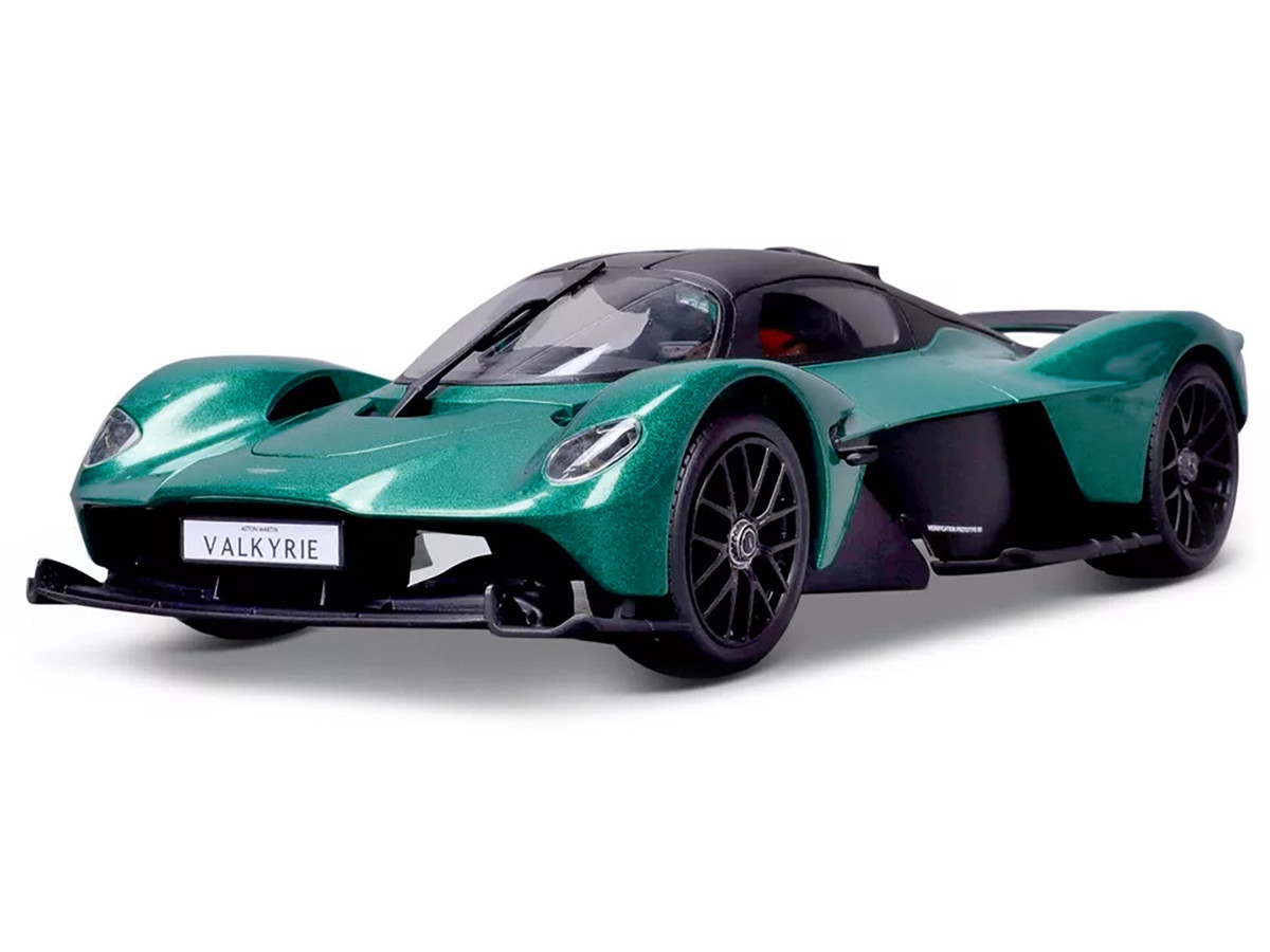 Aston Martin Valkyrie Green Metallic With Matt Black Top Special Edition Series — 1/18 by Maisto - Image 2