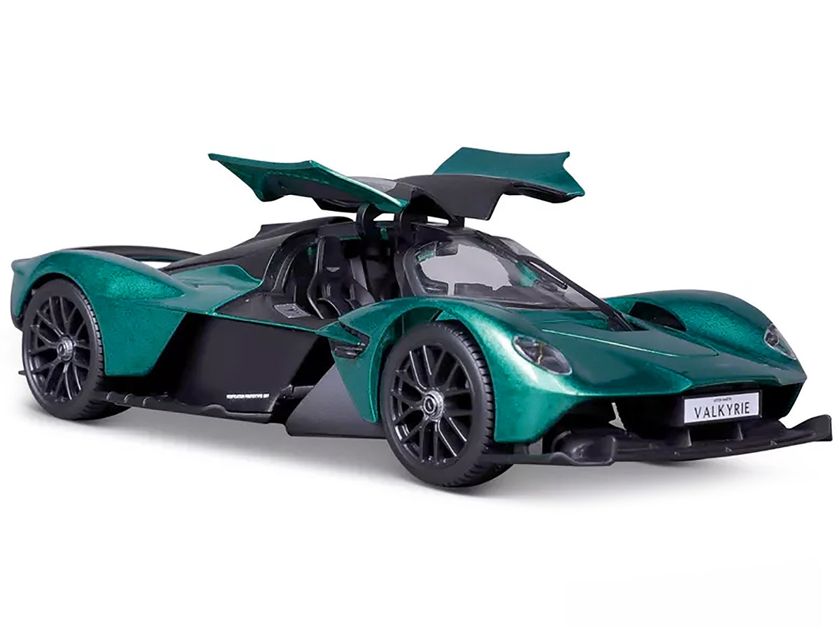 Aston Martin Valkyrie Green Metallic With Matt Black Top Special Edition Series — 1/18 by Maisto - Image 3