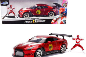 2009 Nissan GT-R (R35) Candy Red and Red Ranger Diecast Figurine "Power Rangers" 1/24 by Jada