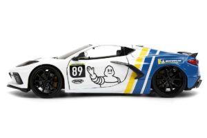 2020 Chevrolet Corvette Stingray C8 #89 "Michelin" White with Yellow and Blue Stripes "Bigtime Muscle" Series 1/24 by Jada