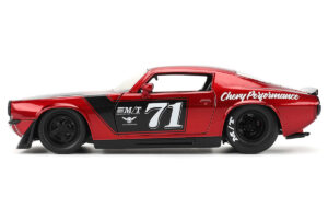 1971 Chevrolet Camaro #71 Red Metallic with Black Stripes "Bigtime Muscle" Series 1/24 by Jada