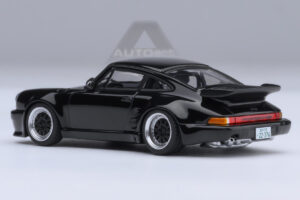 Porsche 911 (930) Turbo "Blackbird" Black "Wangan Midnight - Comic #1 Version" Manga 1/64 by Autoart