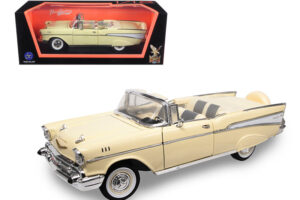 1957 Chevrolet Bel Air Convertible Cream 1/18 by Road Signature