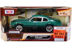 1974 Ford Maverick Grabber Green with Black Stripes "Forgotten Classics" Series 1/24 by Motormax