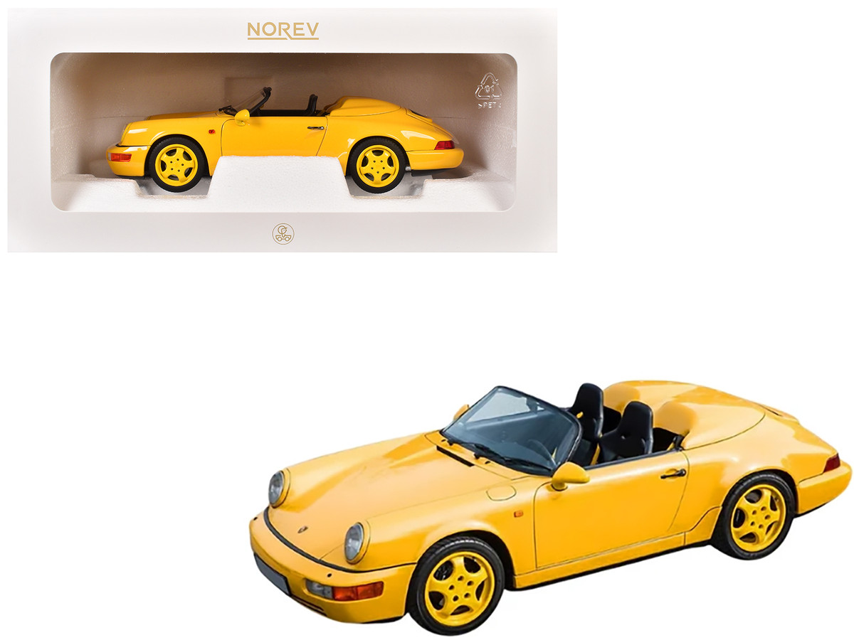 Porsche 911 Speedster Speed Yellow 1/18 by Norev - Image 3