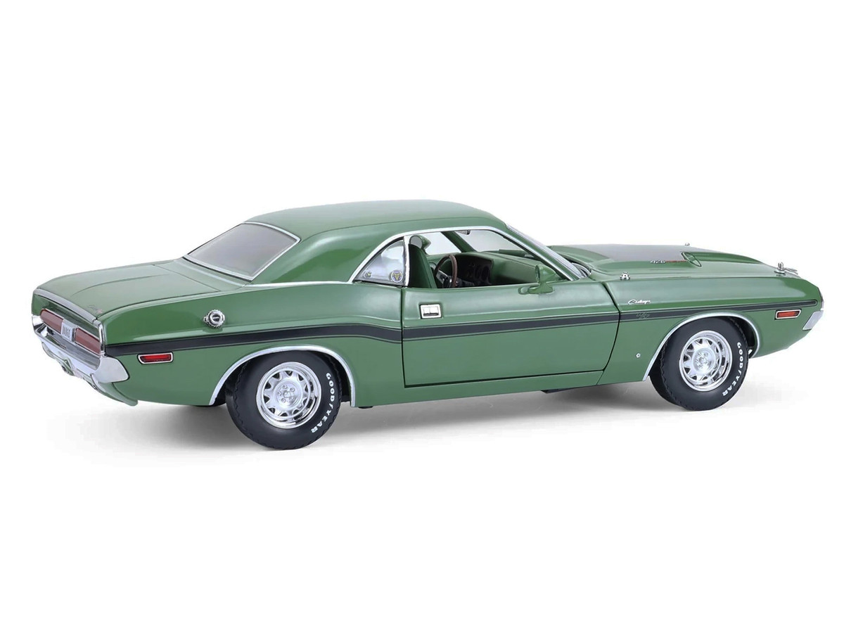 1970 Dodge Challenger R/T Hemi F8 Green with Black Stripes and Green Interior "Mr. Norm's Challenger" 1/18 by Greenlight