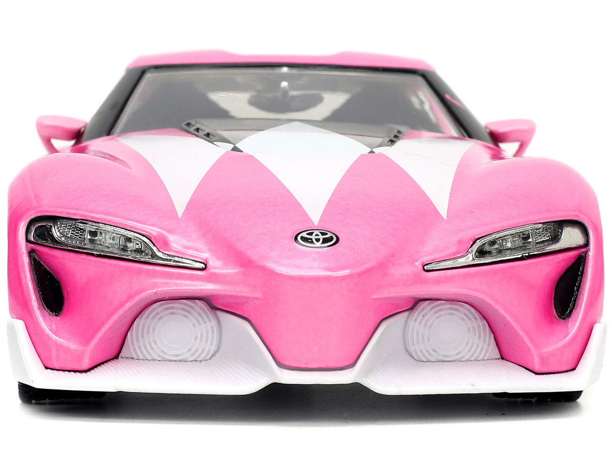 Toyota FT-1 Concept Pink Metallic and Pink Ranger Diecast Figurine "Power Rangers" "Hollywood Rides" Series 1/24 by Jada - Image 4