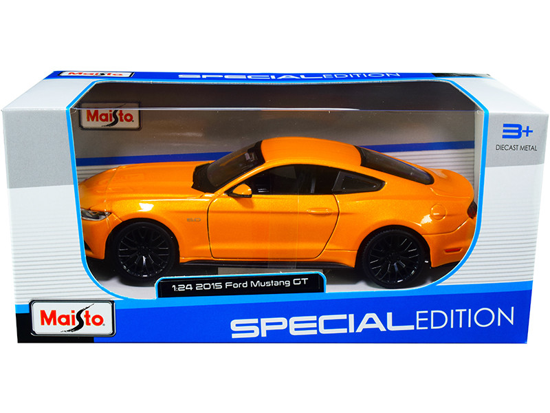2015 Ford Mustang GT 5.0 Orange Metallic 1/24 by Maisto
