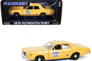 1975 Plymouth Fury Taxi "Crescent Cab Co." Yellow "Poltergeist" (1982) Movie "Hollywood" Series 20 1/24 by Greenlight