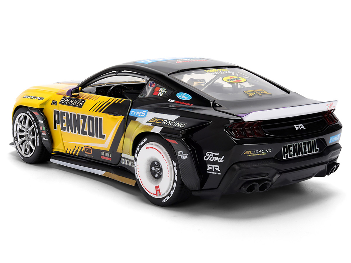 Ford Mustang RTR #88 Chelsea Denofa "Pennzoil" "Formula Drift PRO Championship" (2025) with Lights "RTR Vehicles" Series 1/24 by Jada - Image 2