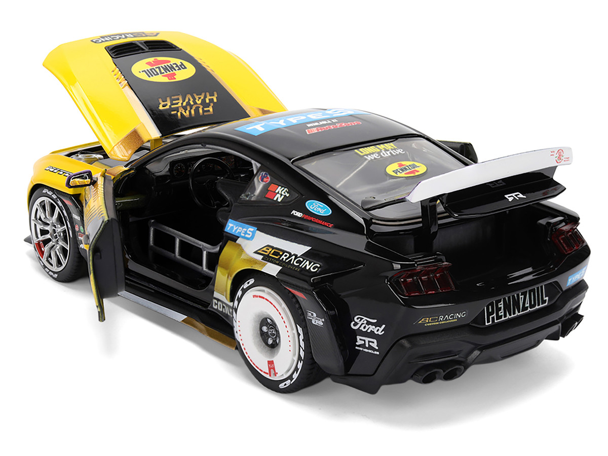 Ford Mustang RTR #88 Chelsea Denofa "Pennzoil" "Formula Drift PRO Championship" (2025) with Lights "RTR Vehicles" Series 1/24 by Jada - Image 3