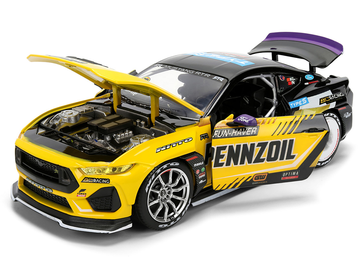 Ford Mustang RTR #88 Chelsea Denofa "Pennzoil" "Formula Drift PRO Championship" (2025) with Lights "RTR Vehicles" Series 1/24 by Jada - Image 4
