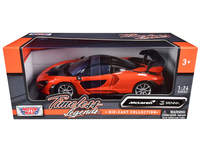 McLaren Senna Orange Metallic and Black "Timeless Legends" 1/24 by Motormax - Image 2