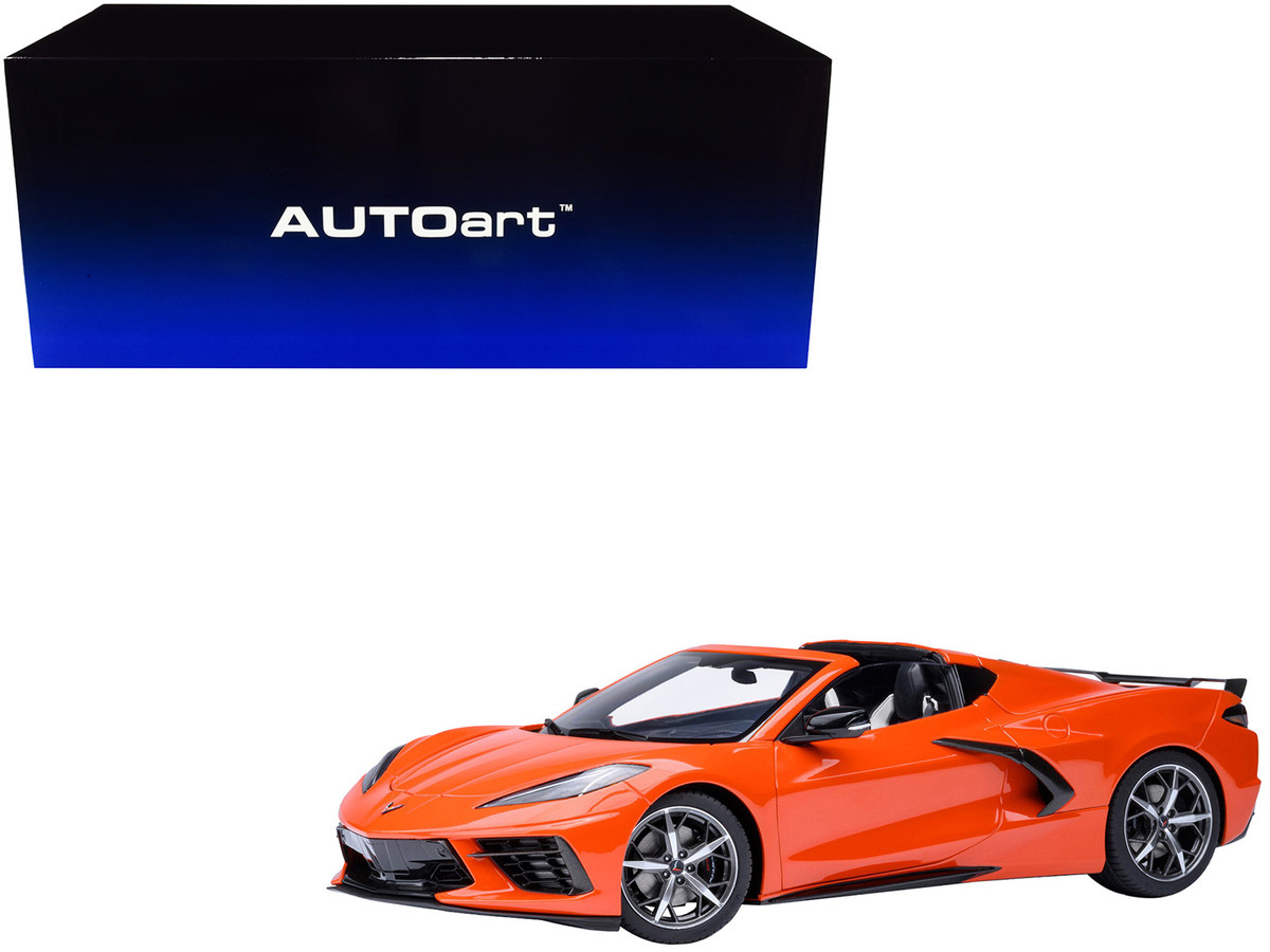 2020 Chevrolet Corvette C8 Stingray Sebring Orange 1/18 by Autoart - Image 4