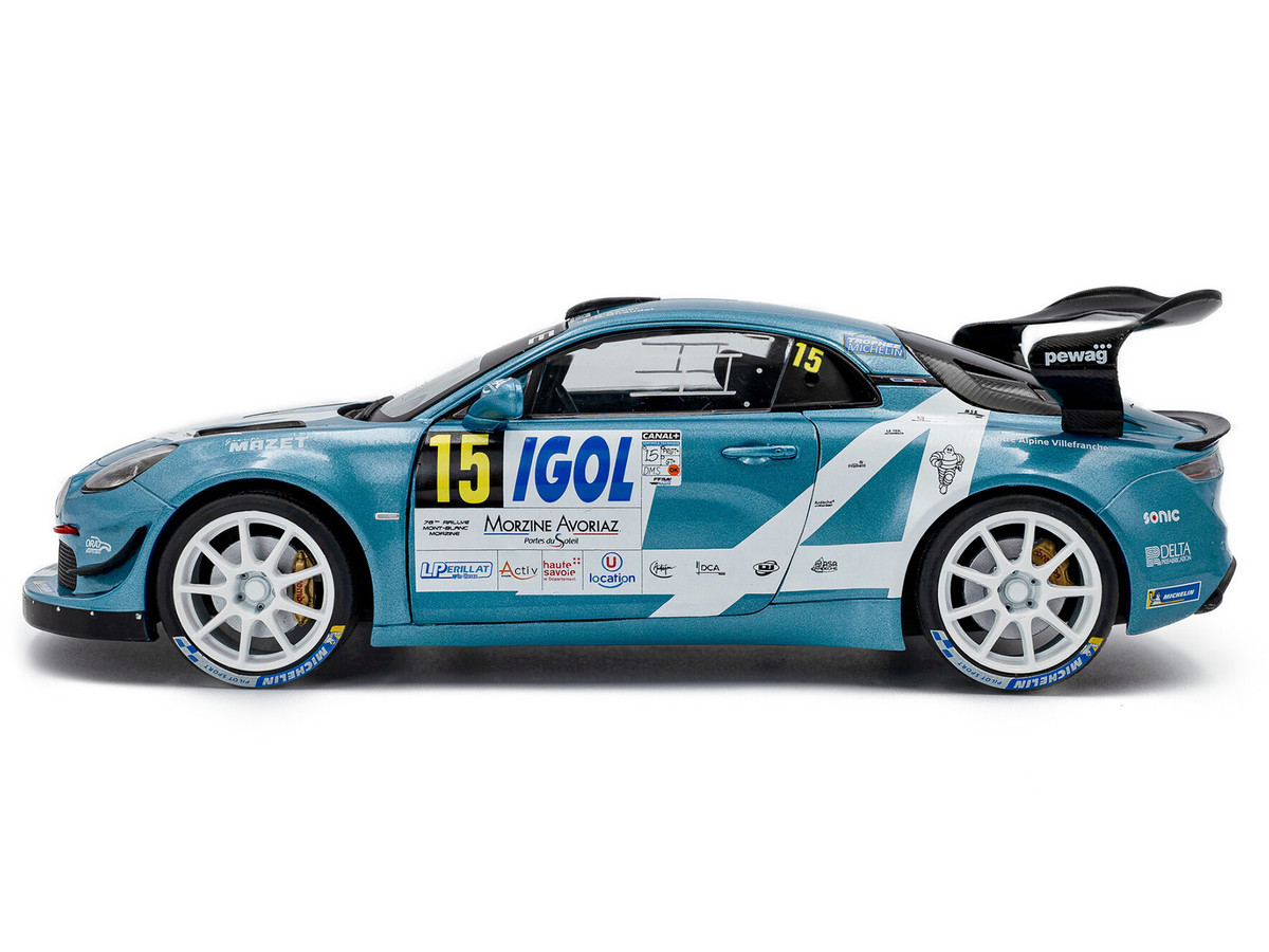 Alpine A110 Rallye GT+ #15 Raphael Astier - Denis Giraudet "Rallye Du Mont Blanc" (2024) "Competition" Series 1/18 by Solido - Image 6