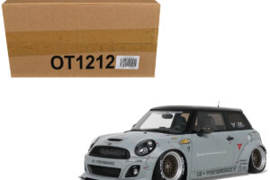 2015 Mini Cooper R56 LB-Works "LB Nation" Gray with Black Top Limited Edition to 999 pieces Worldwide 1/18 by Otto Mobile